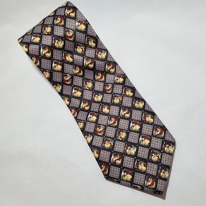 Vintage Looney Toons Tasmanian Devil Mens Necktie
